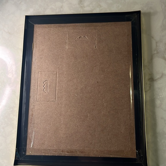 Vintage Foil Art Etchings Native American Woman made USA framed 10”x 8” - Picture 2 of 4